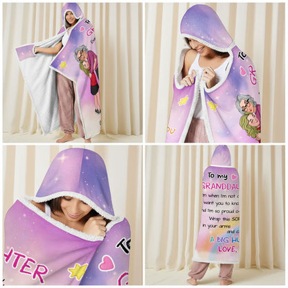 To My Granddaughter, Love And Proud Always, Hearts And Stars