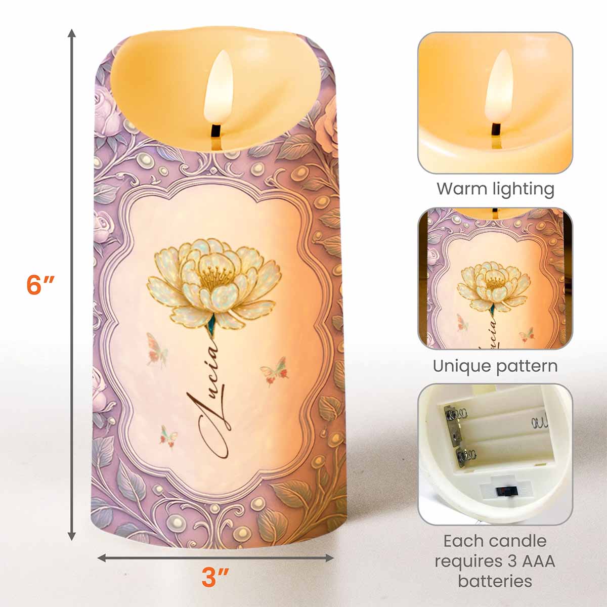 To My Granddaughter, Flowers And Butterflies Design