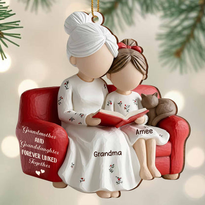Grandmother And Granddaughter Forever Linked Together, Armchair And Book