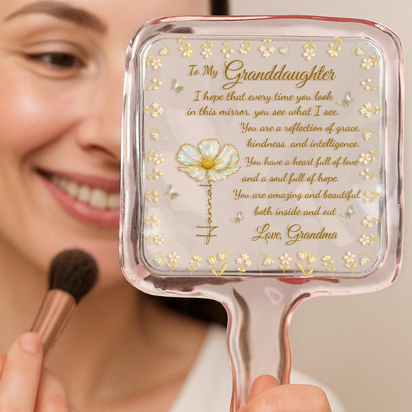 Reflection of Grace and Intelligence, Florals and Swirls Design