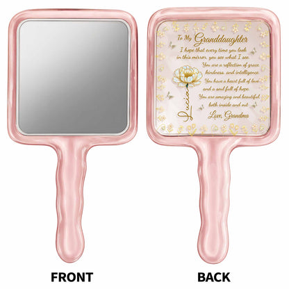 Reflection of Grace and Intelligence, Florals and Swirls Design