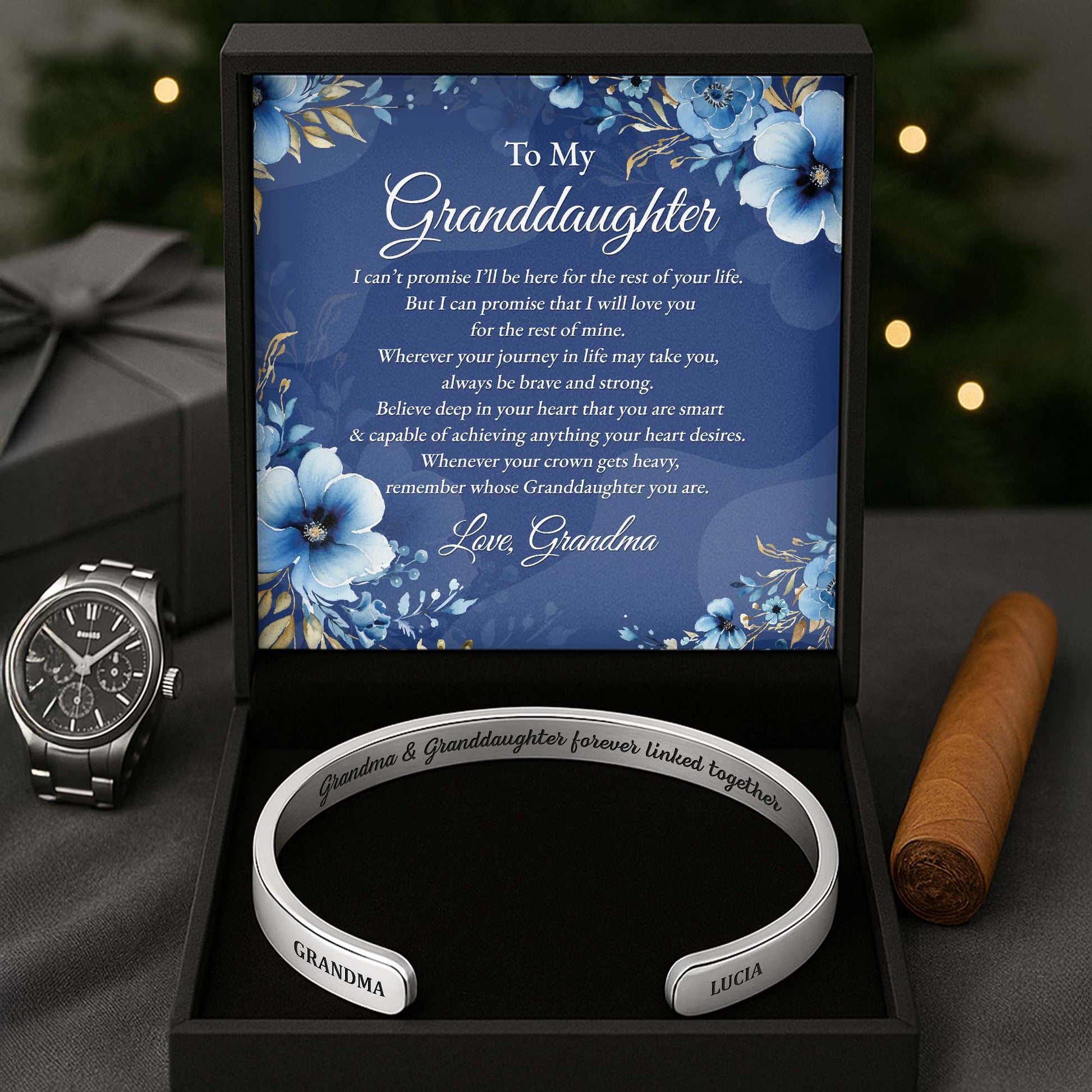 Grandma & Granddaughter Forever Linked Together, Flowers