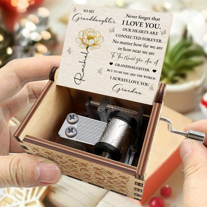 To My Granddaughter, Flower And Butterfly Design