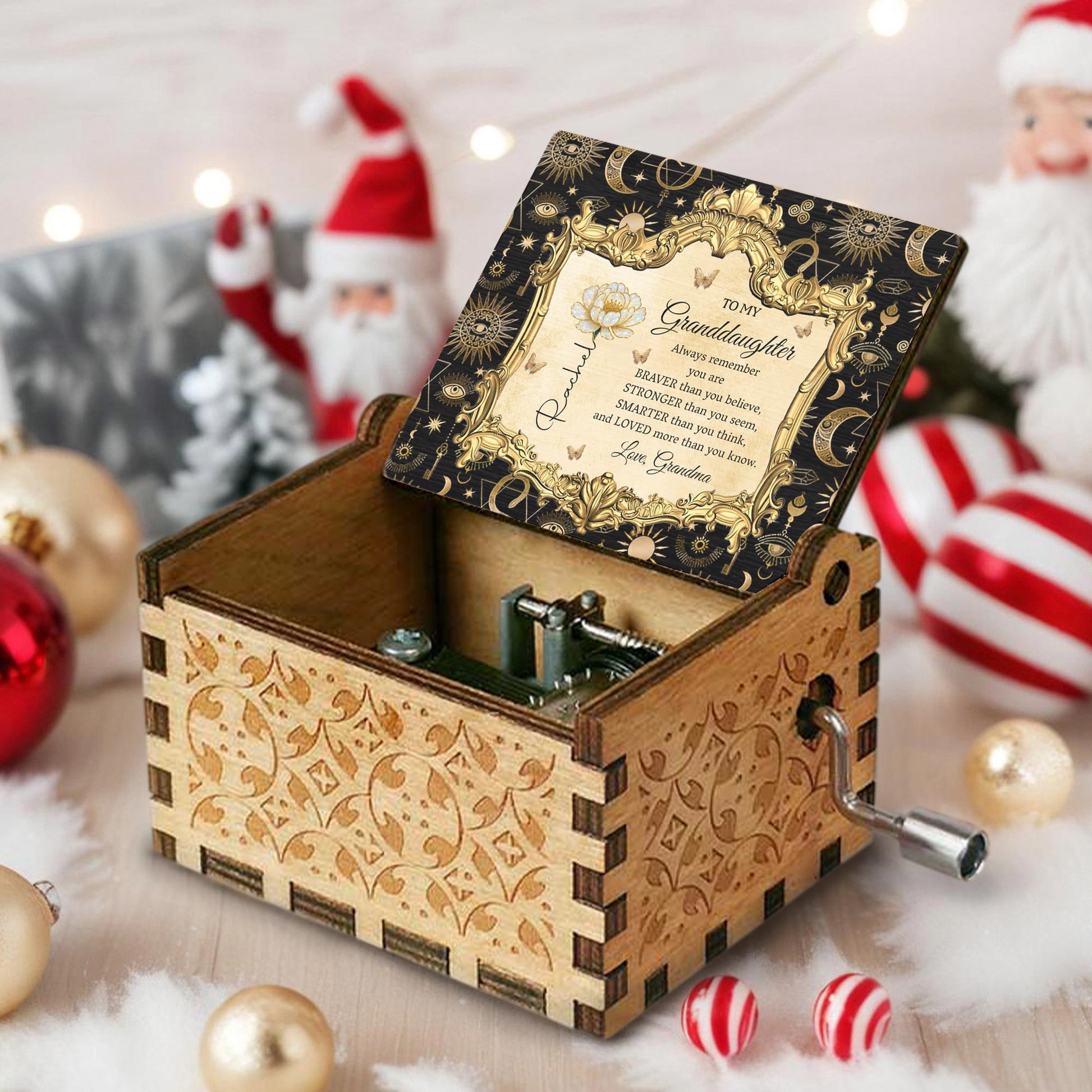 To My Granddaughter, Always Remember You Are Braver, Flowers, Celestial Elements