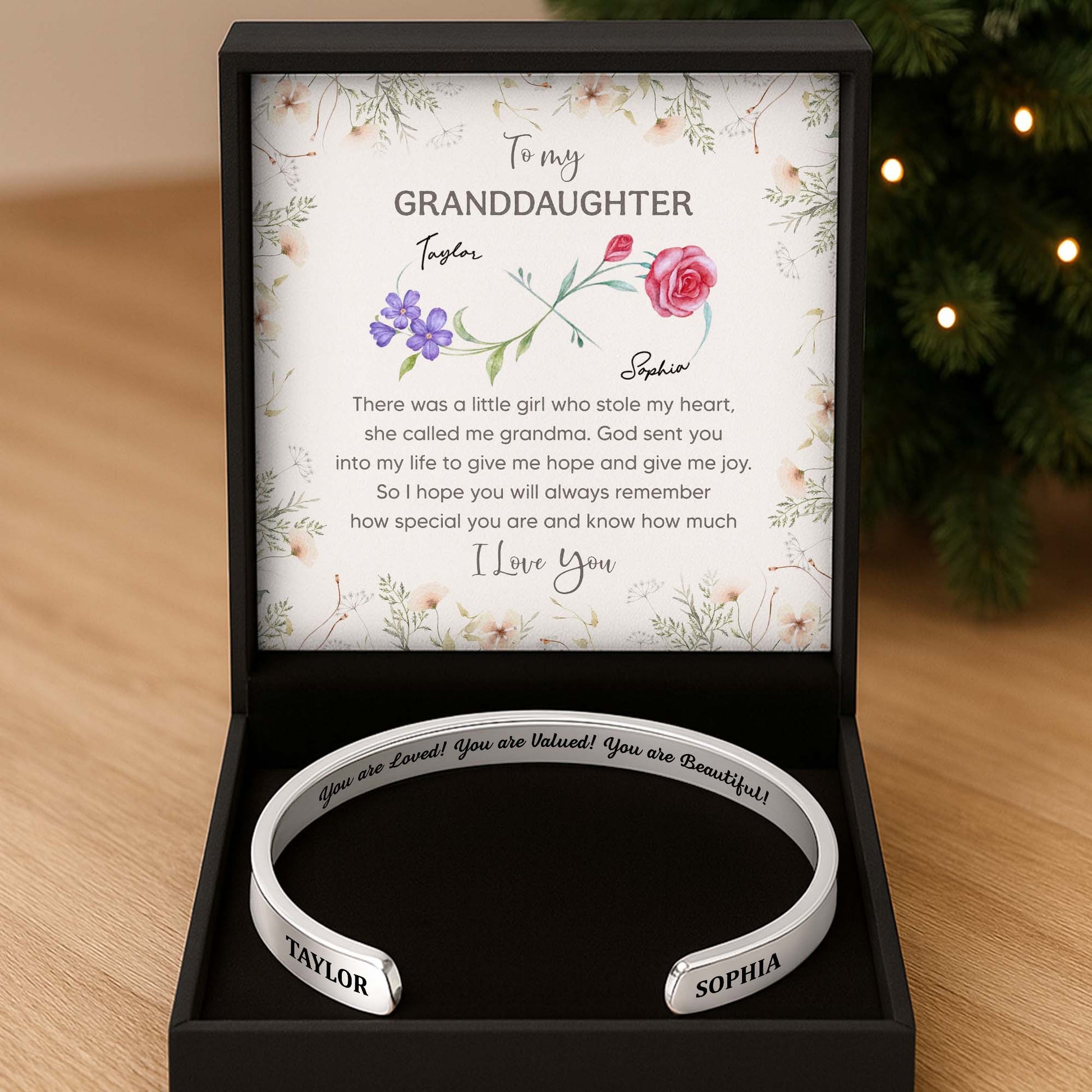 You Are Loved Valued Beautiful Bracelet With Roses And Lavender