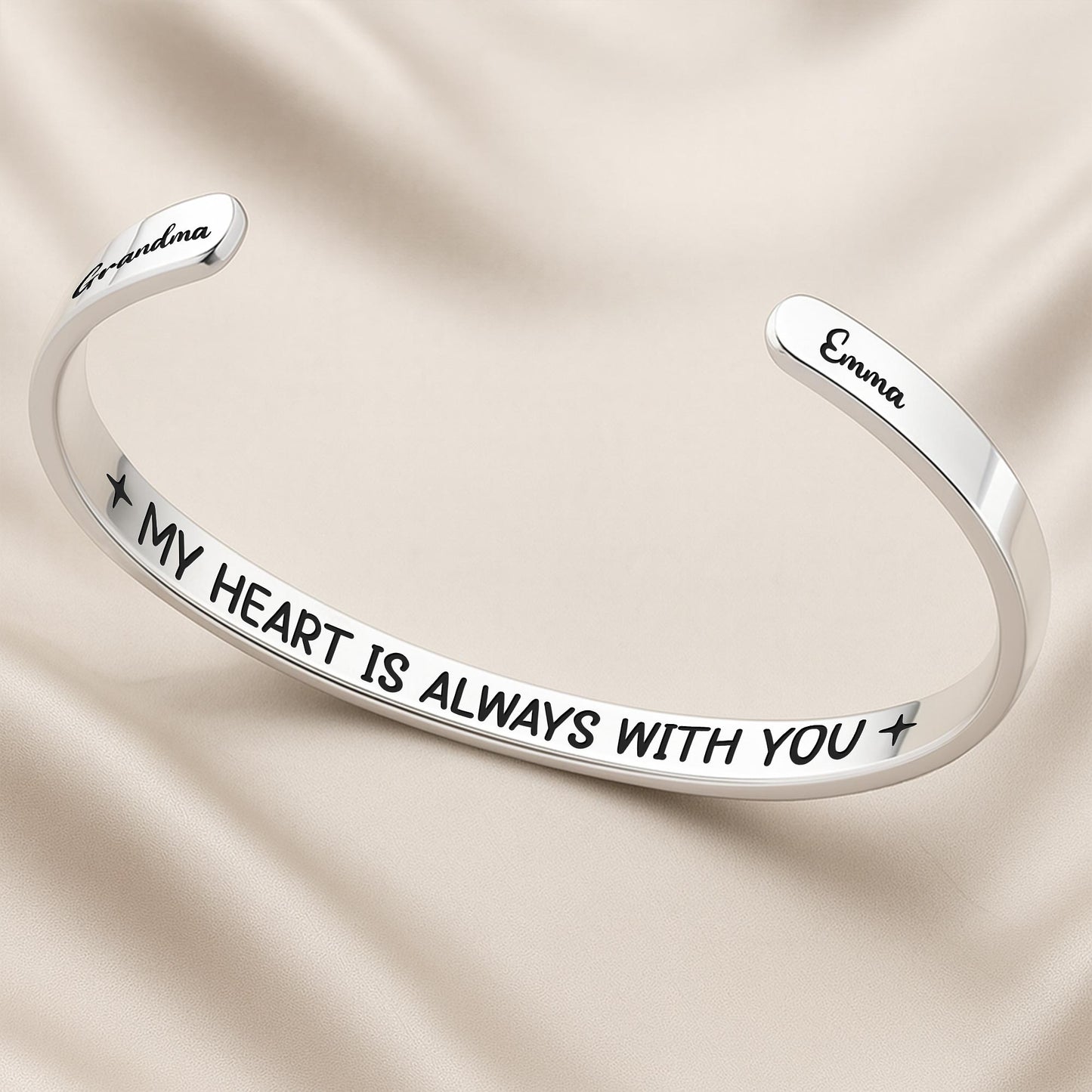 Piece Of My Heart Christmas Bracelet For Granddaughter