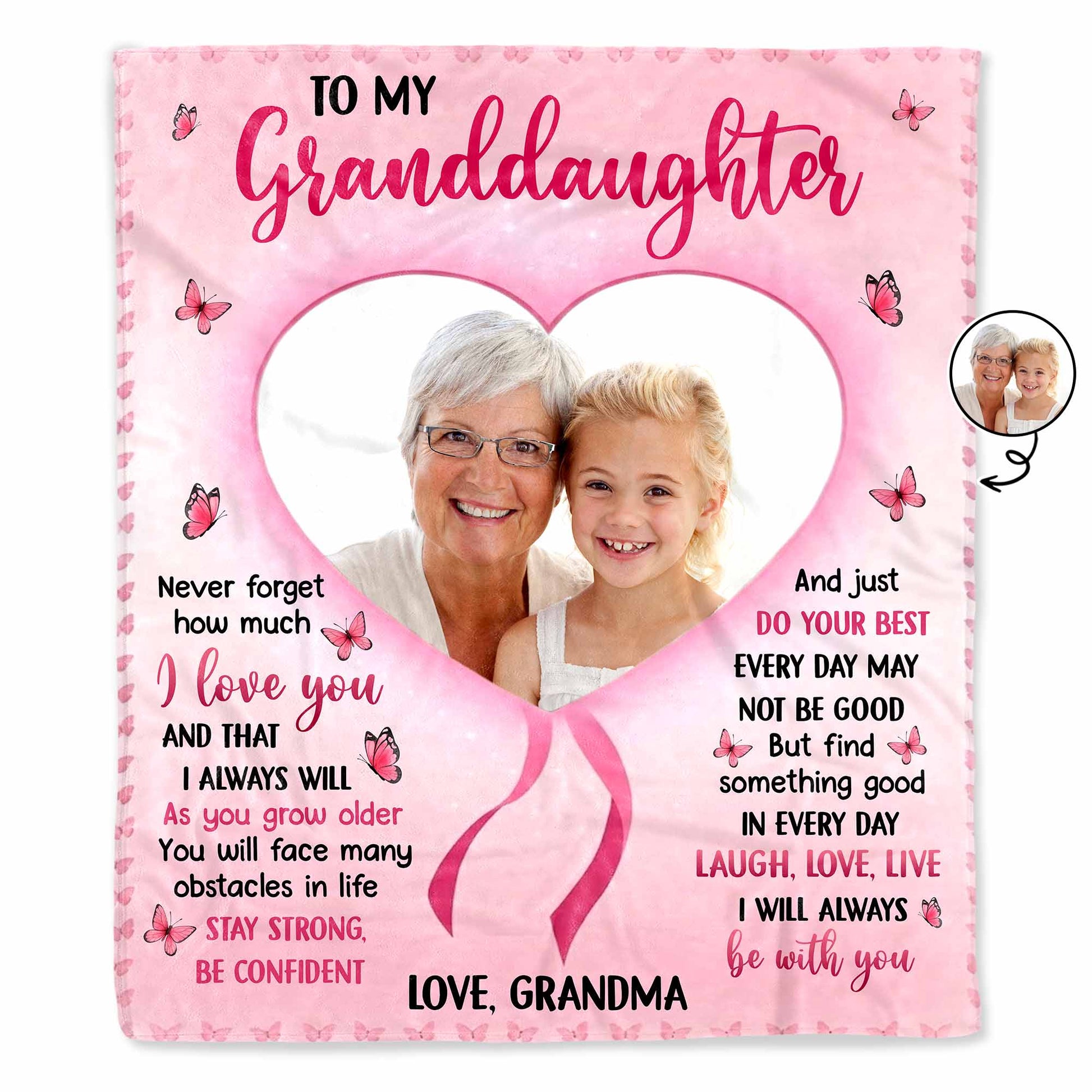 To My Granddaughter, Love And Butterflies