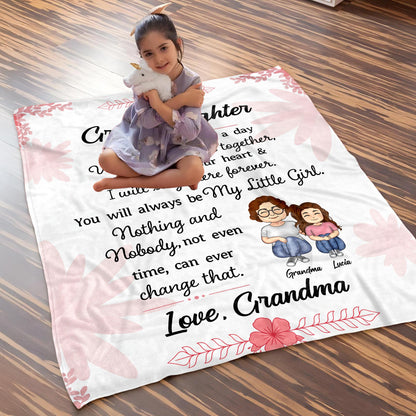 Always Be My Little Girl With Flowers And Love