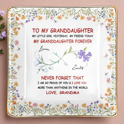 To My Granddaughter, Flowers, Love From Grandma