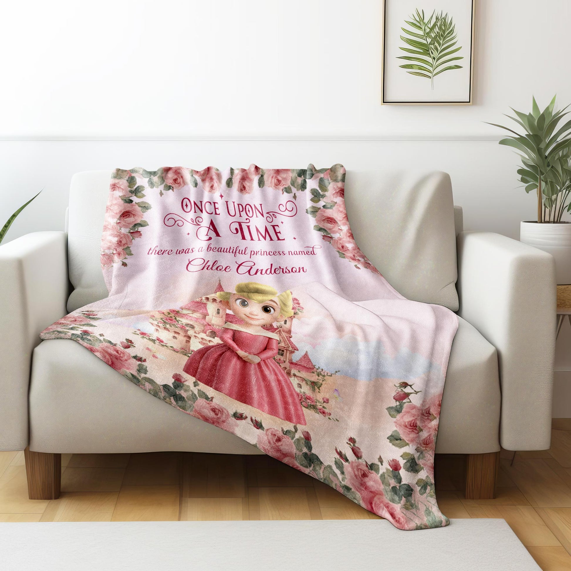 Once Upon A Time Beautiful Princess And Castle