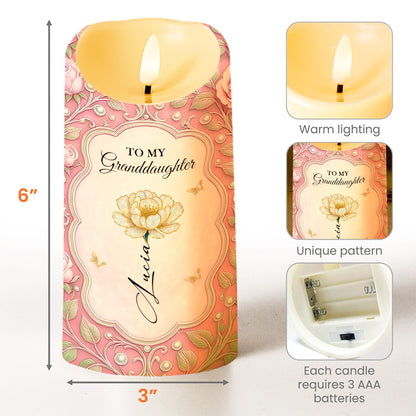 To My Granddaughter, Love Promised With Flowers And Butterflies