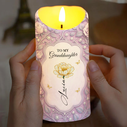 To My Granddaughter, Love Promised With Flowers And Butterflies