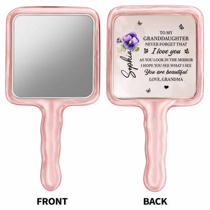 To My Granddaughter Never Forget That I Love You