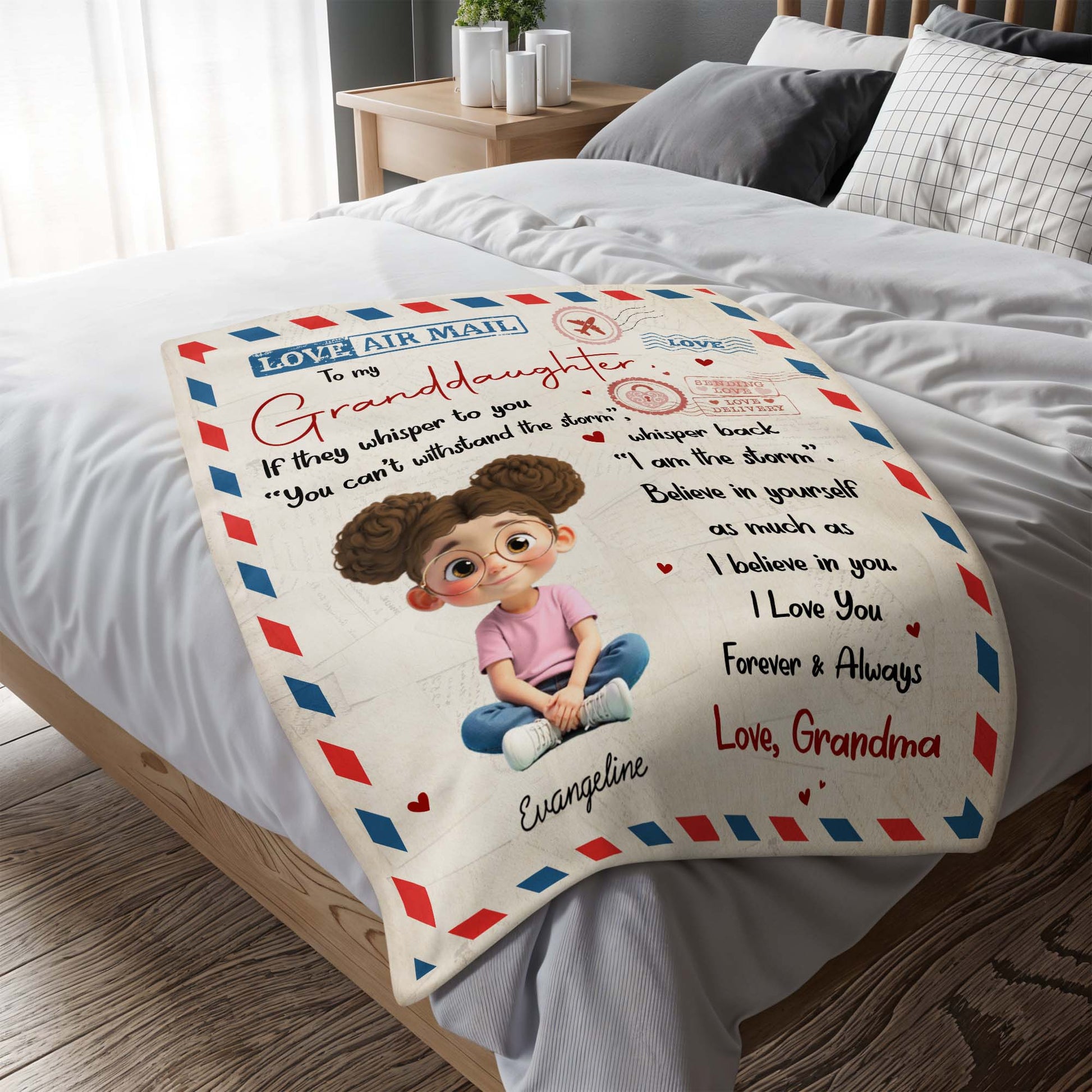 Love Air Mail To My Granddaughter Whisper Back I Am The Storm