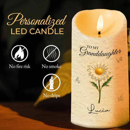 To My Granddaughter, Love Grandma, Beautiful Flower Design