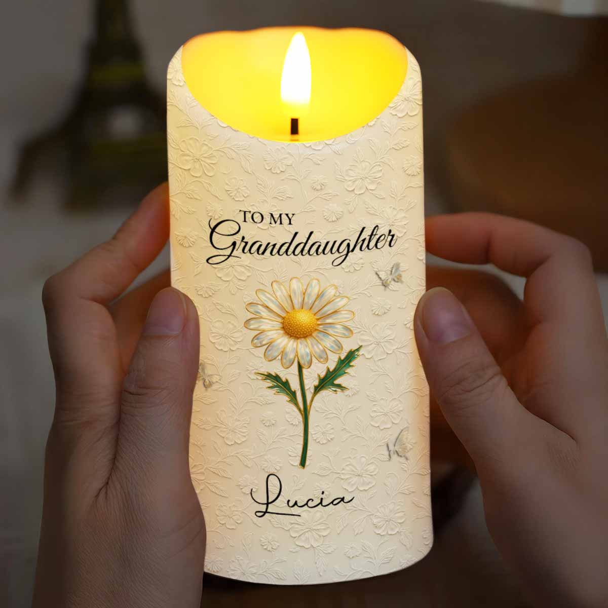 To My Granddaughter, Love Grandma, Beautiful Flower Design