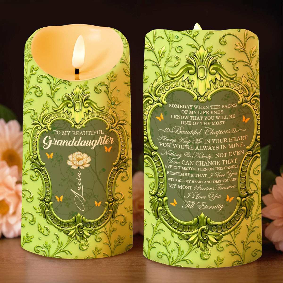 Someday When the Pages of My Life Ends, Ornate Framed Design