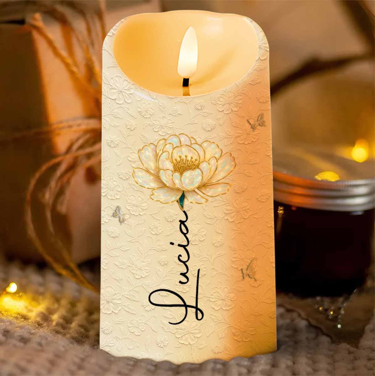 Always Remember You Are Braver Than You Believe - Personalized Custom LED Candle - GDT553_LECA