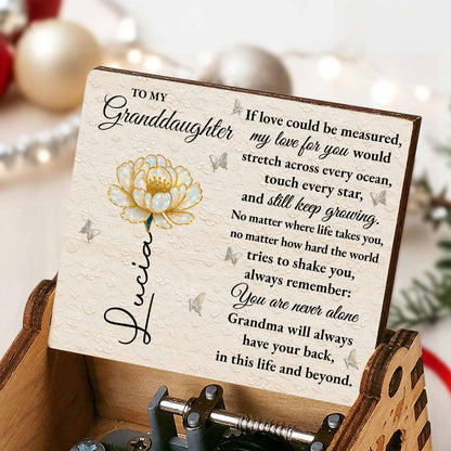 To My Granddaughter, Eternal Love Flower Design