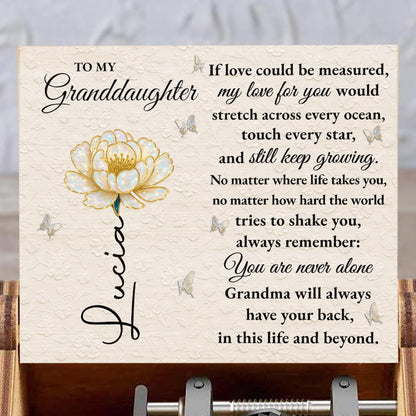 To My Granddaughter, Eternal Love Flower Design