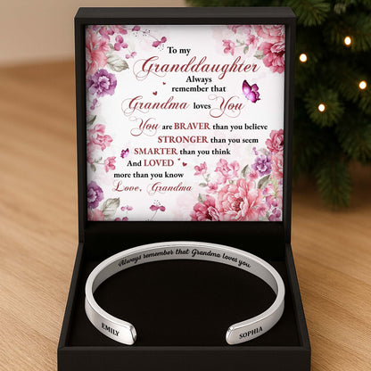 Always Remember That Grandma Loves You, Flowers And Butterflies