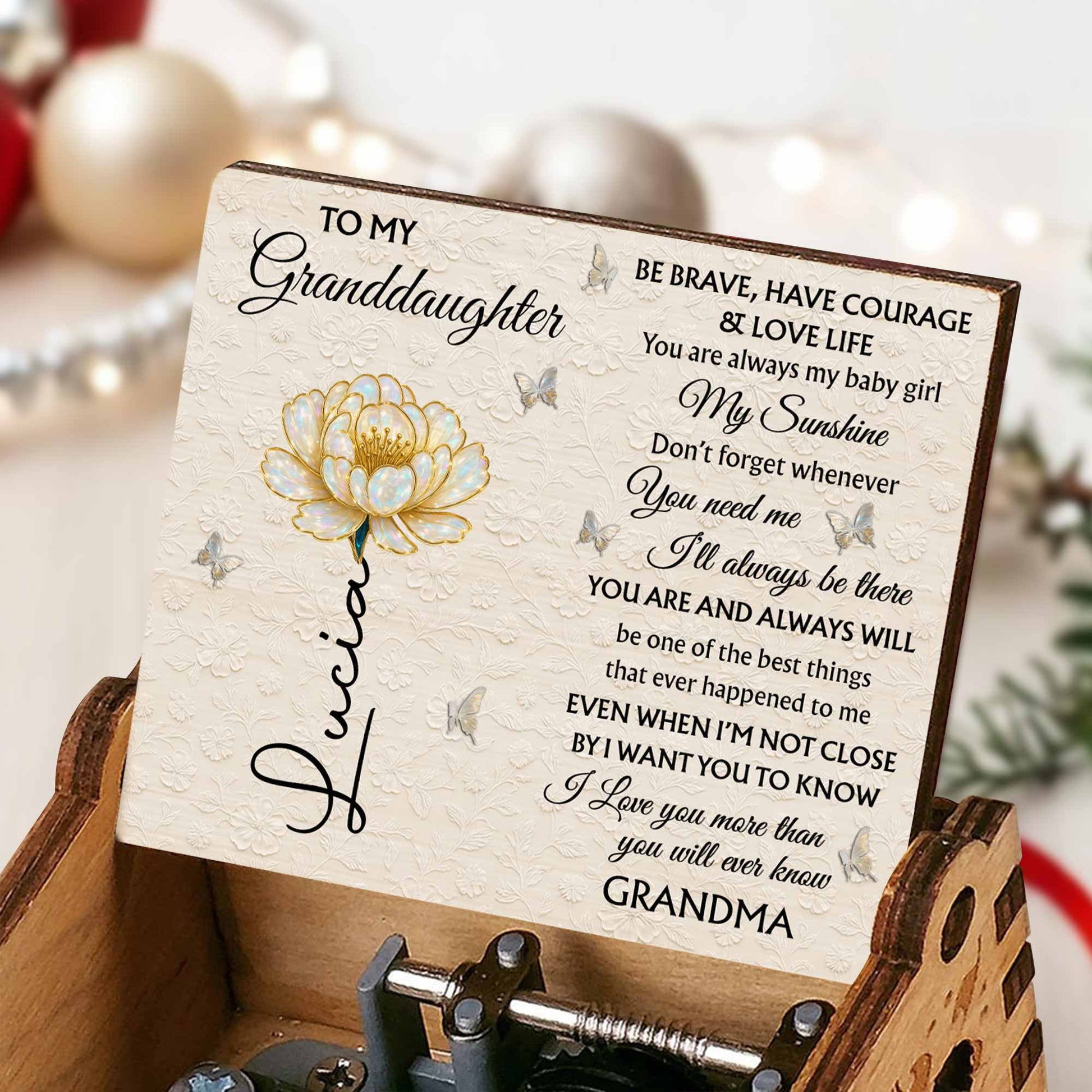 To My Granddaughter, Always My Sunshine