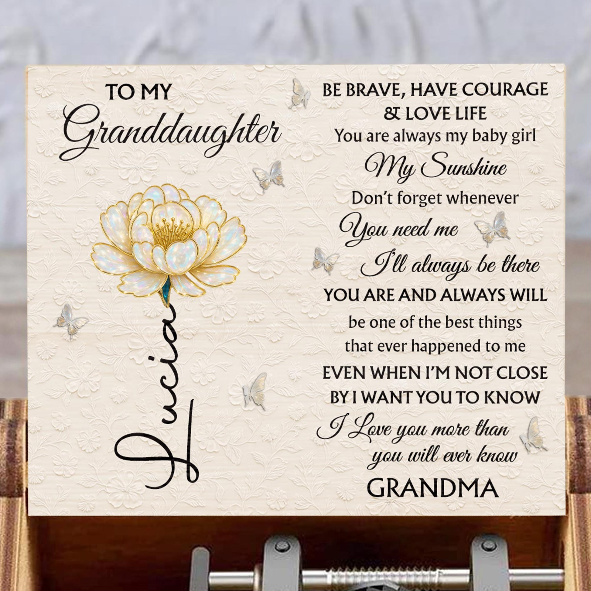 To My Granddaughter, Always My Sunshine