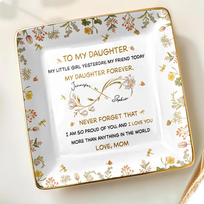 To My Daughter, My Little Girl Yesterday, Flowers Design