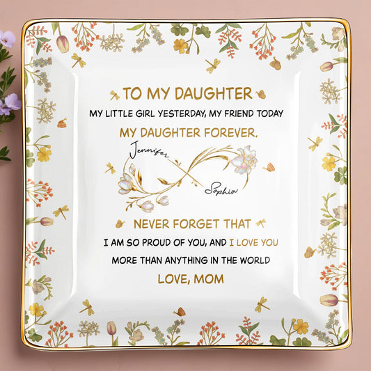 To My Daughter, My Little Girl Yesterday, Flowers Design