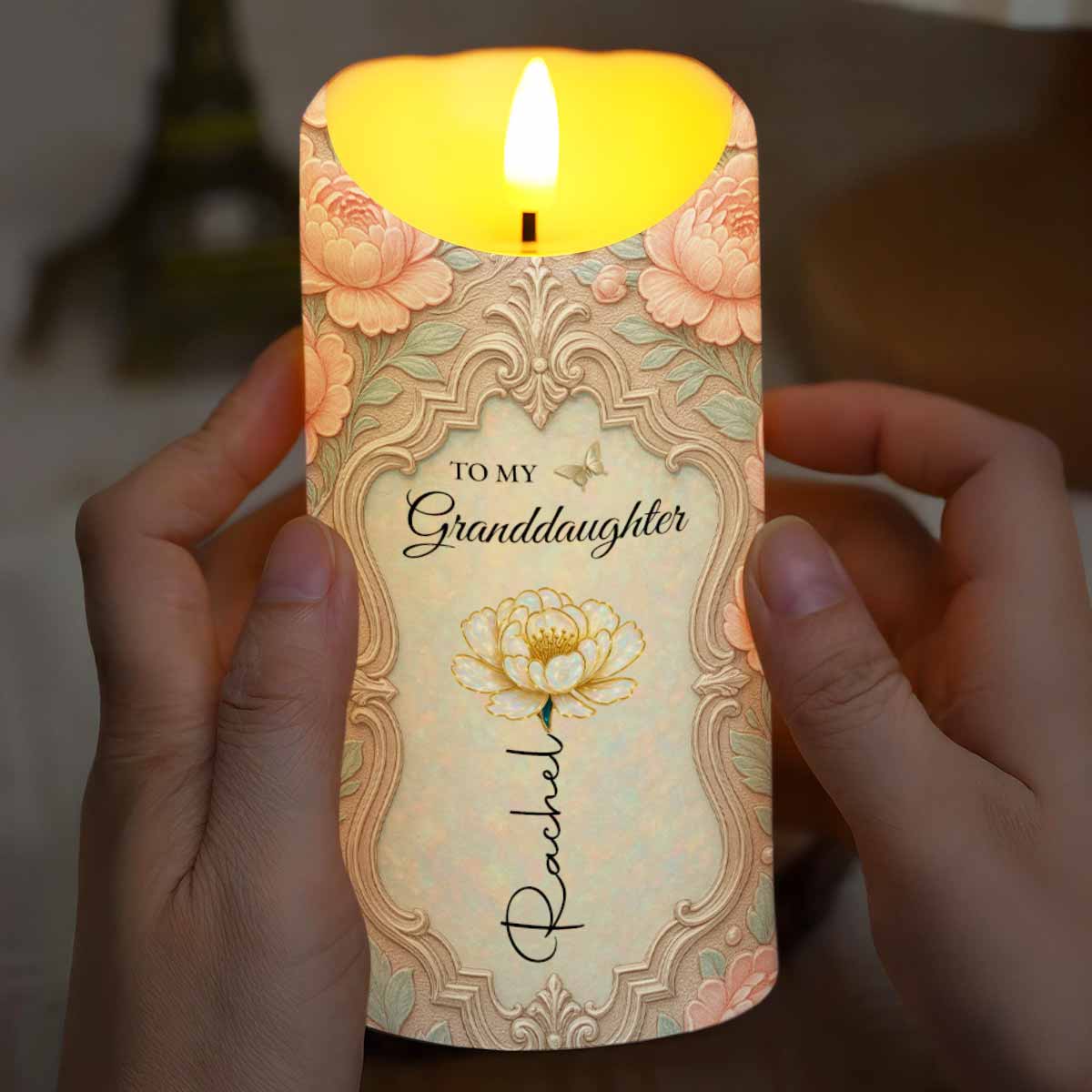 To My Granddaughter, Beautiful Floral Design