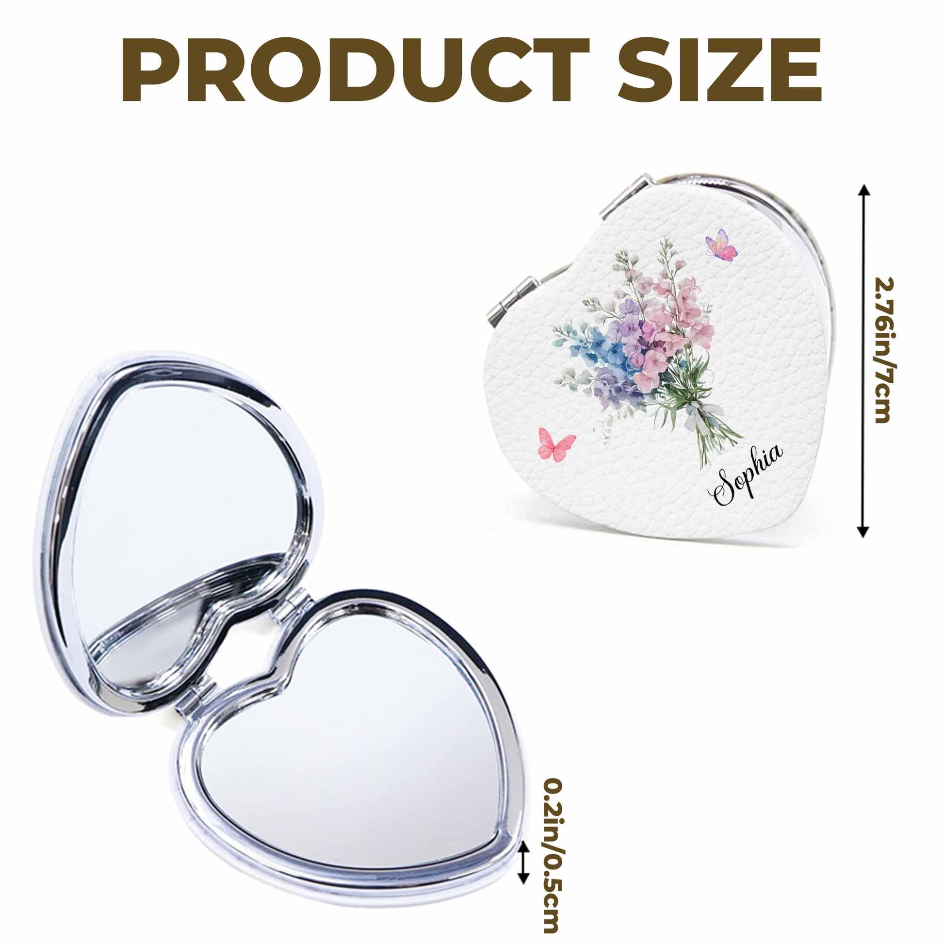 To My Granddaughter, Love Message With Flowers And Butterflies