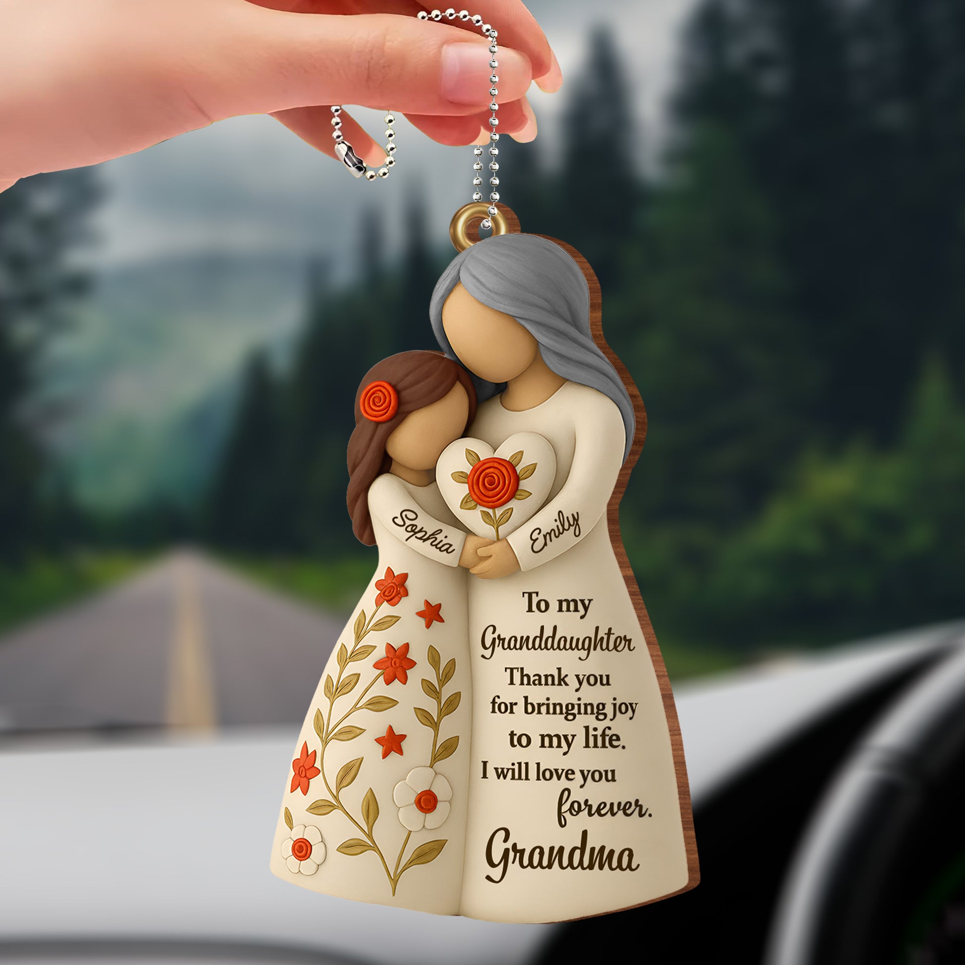 To My Granddaughter, Thank You For Bringing Joy, Flowers