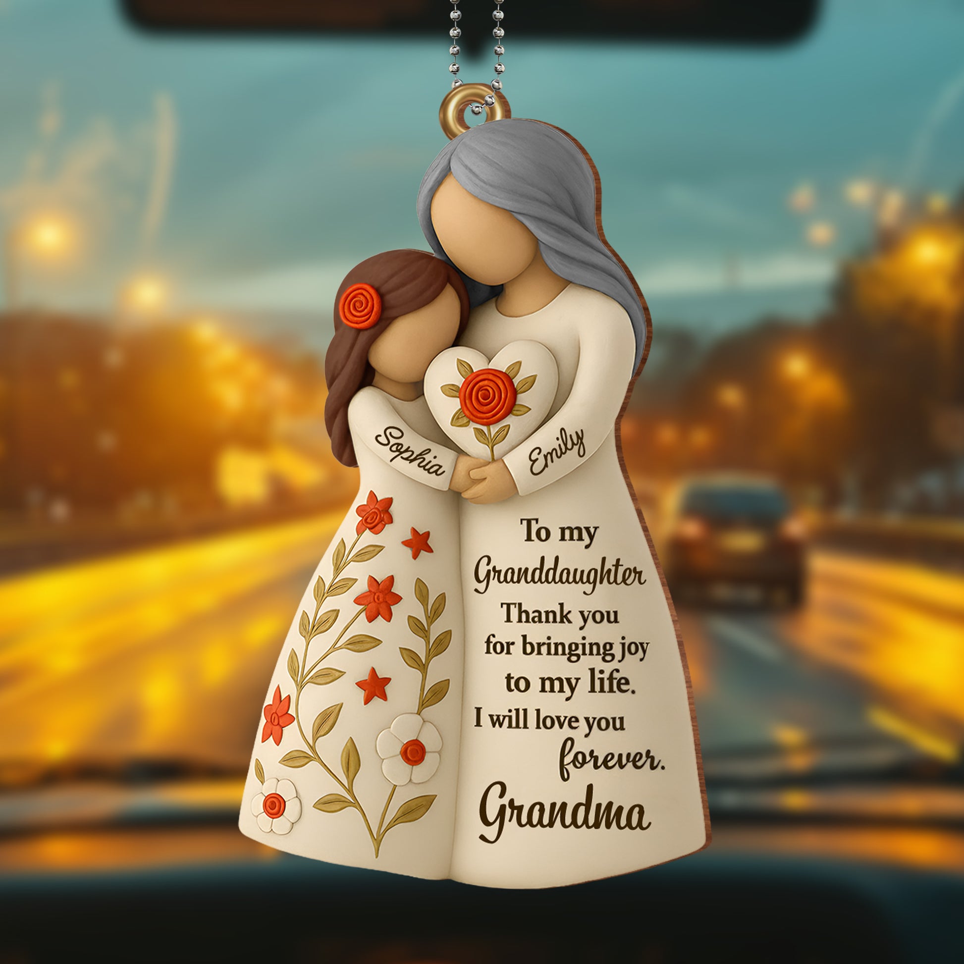 To My Granddaughter, Thank You For Bringing Joy, Flowers