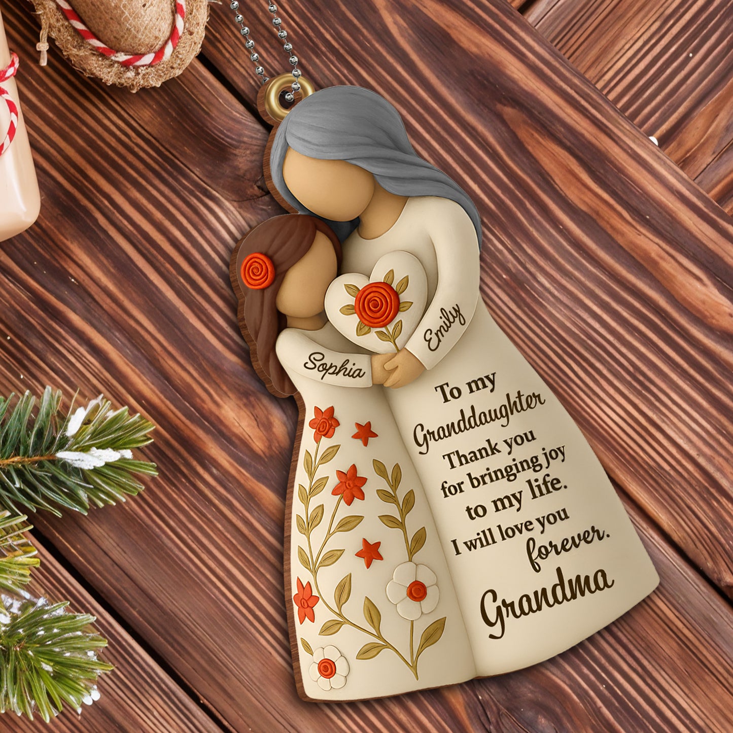 To My Granddaughter, Thank You For Bringing Joy, Flowers