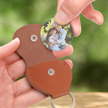 To My Granddaughter, Hope Love And Light Keychain