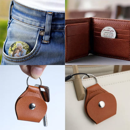 To My Granddaughter, Hope Love And Light Keychain