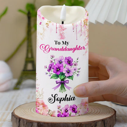 To My Granddaughter, Love And Floral Blessing