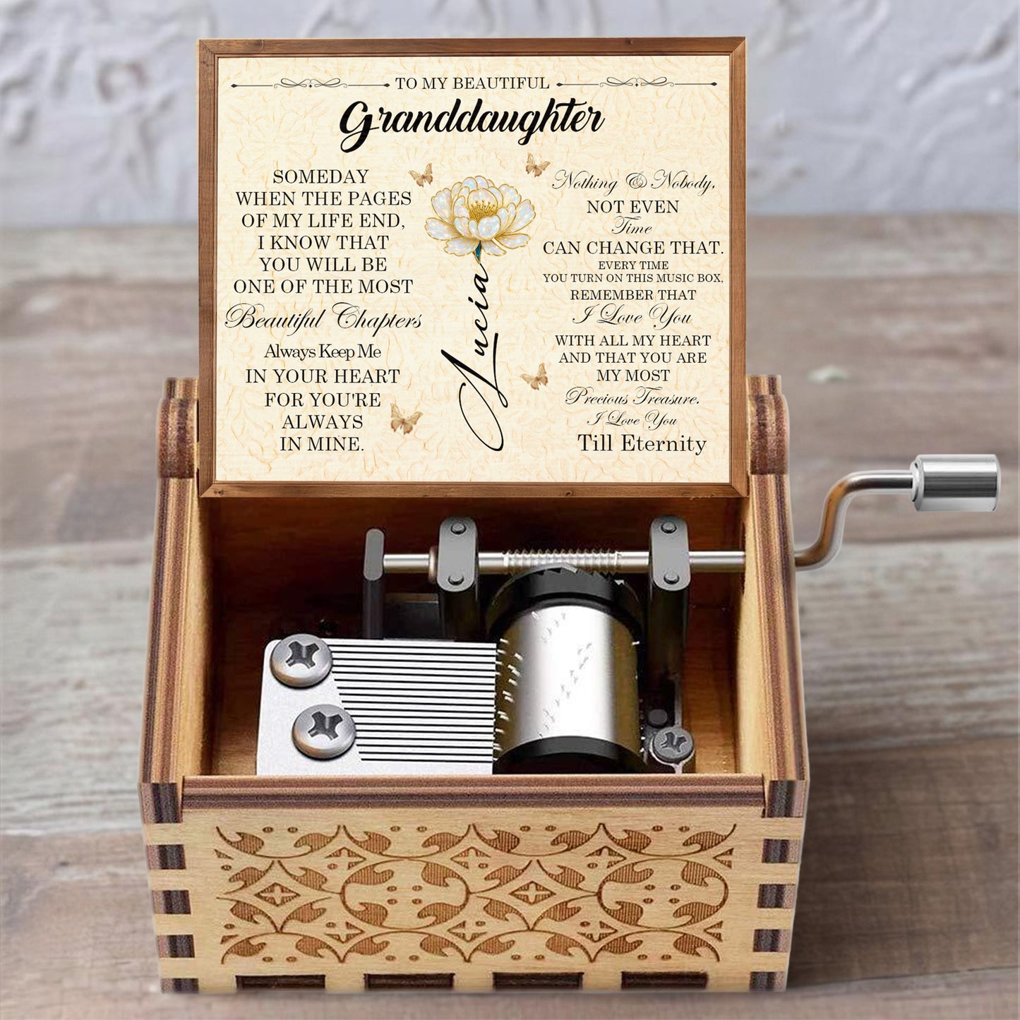 To My Beautiful Granddaughter, One Of The Most Beautiful Chapters