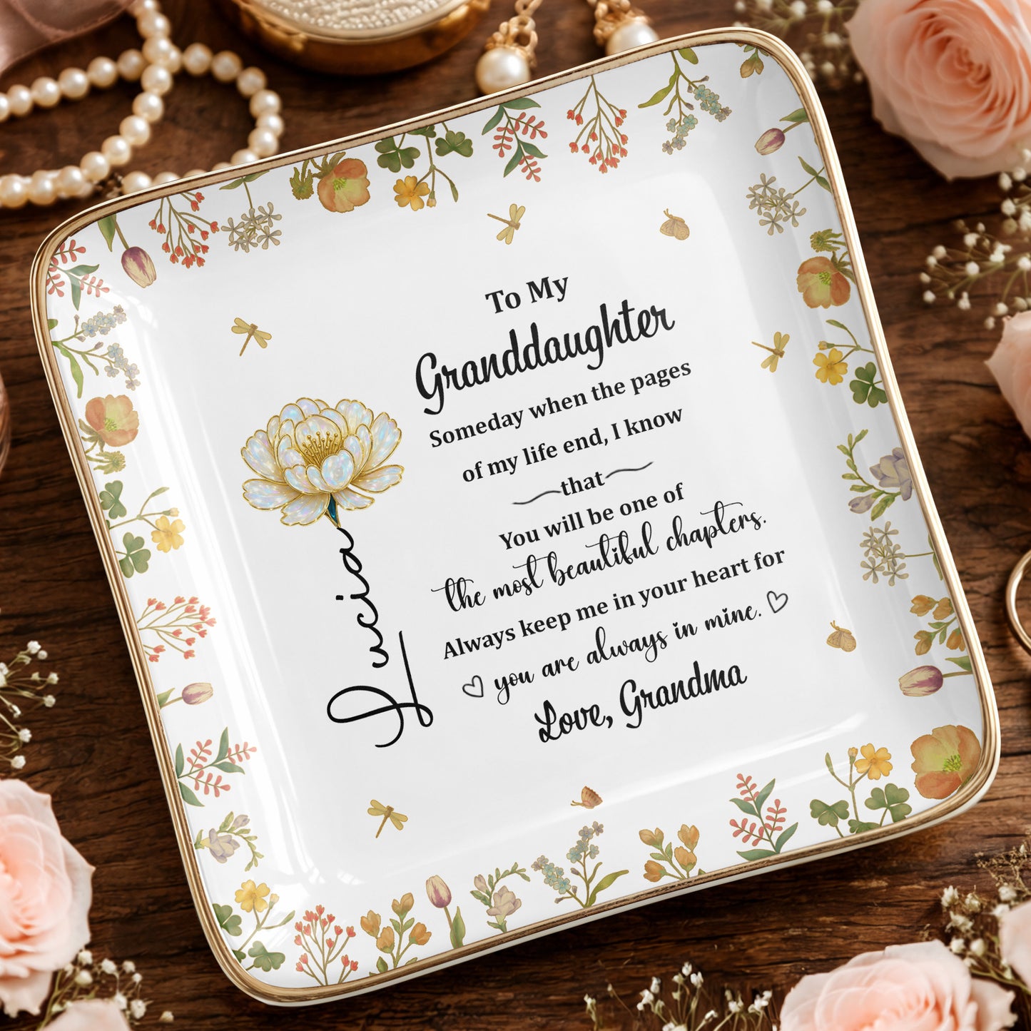 To My Granddaughter, Beautiful Life Chapters, Flowers