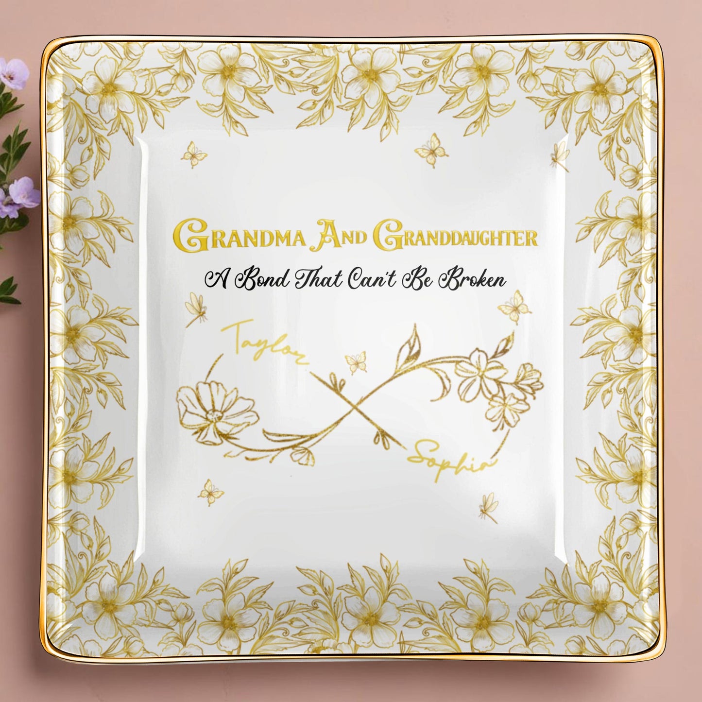 Grandma And Granddaughter, A Bond That Can't Be Broken, Flowers