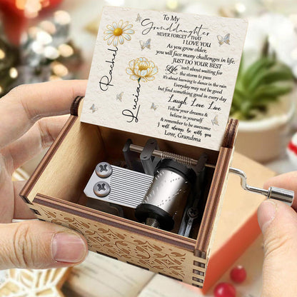 To My Granddaughter, Flowers And Butterflies