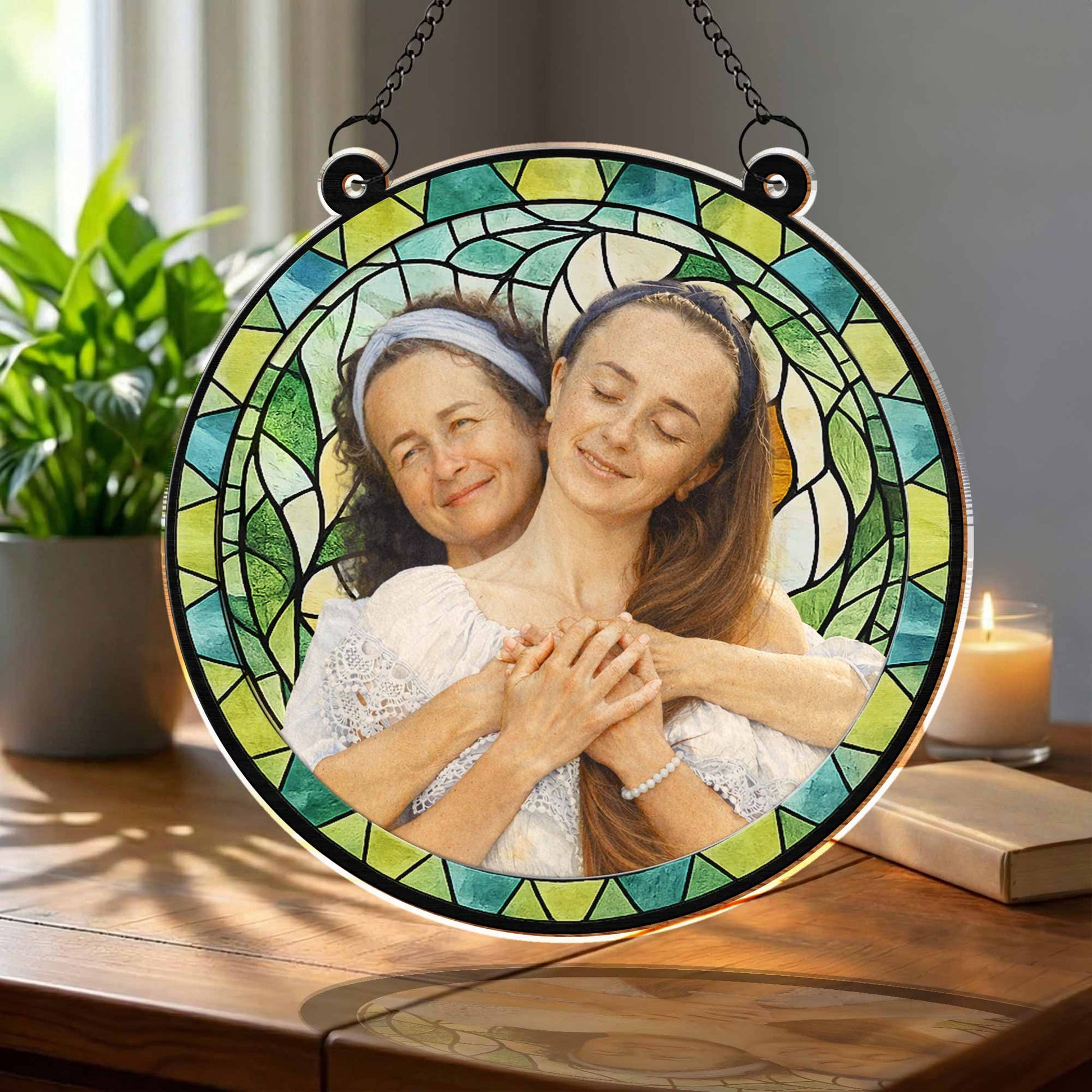 Timeless Bond Between Mother And Daughter Suncatcher