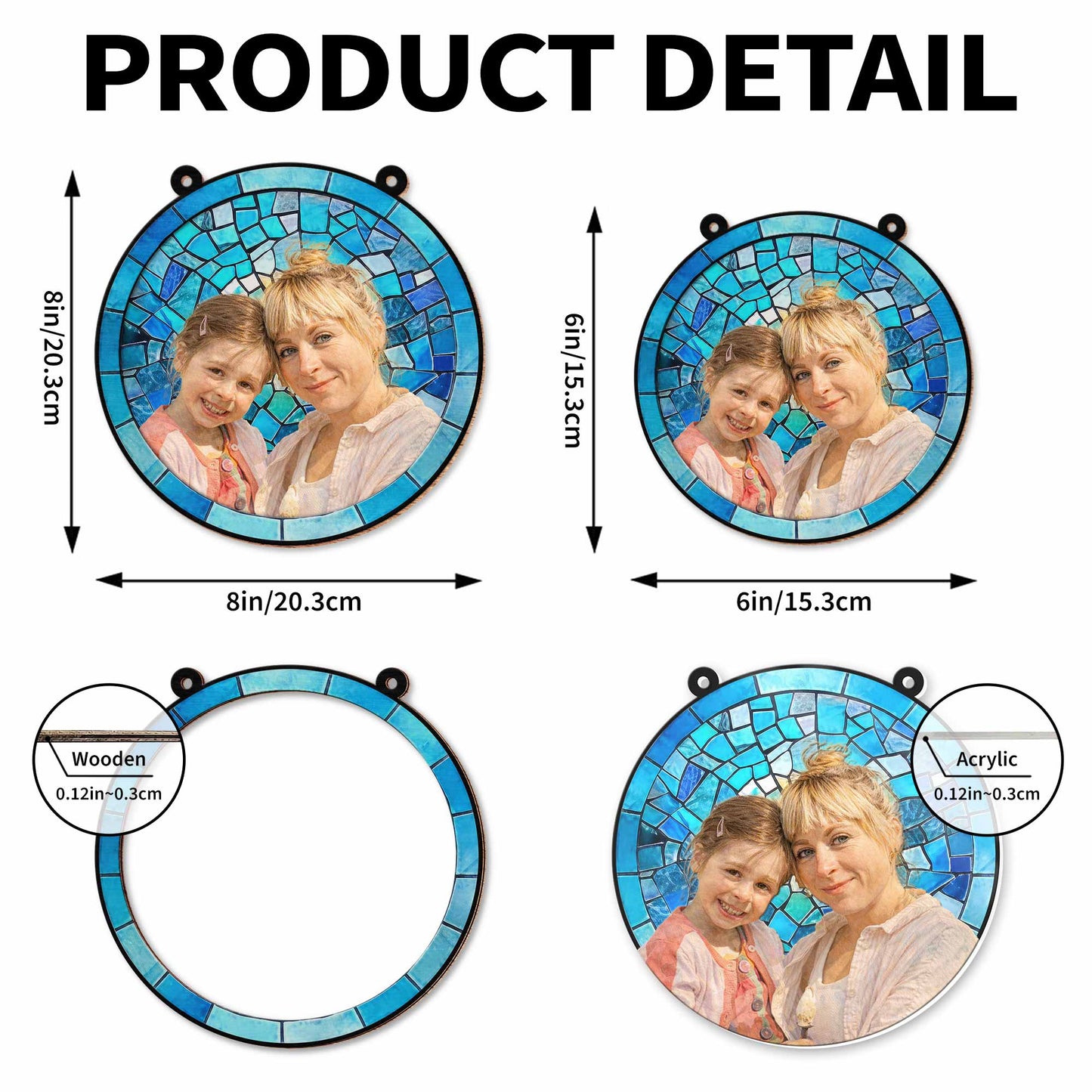 Timeless Bond Between Mother And Daughter Suncatcher