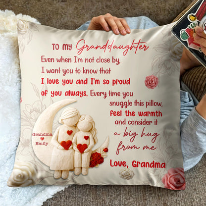 To My Granddaughter Feel The Warmth Moon And Roses