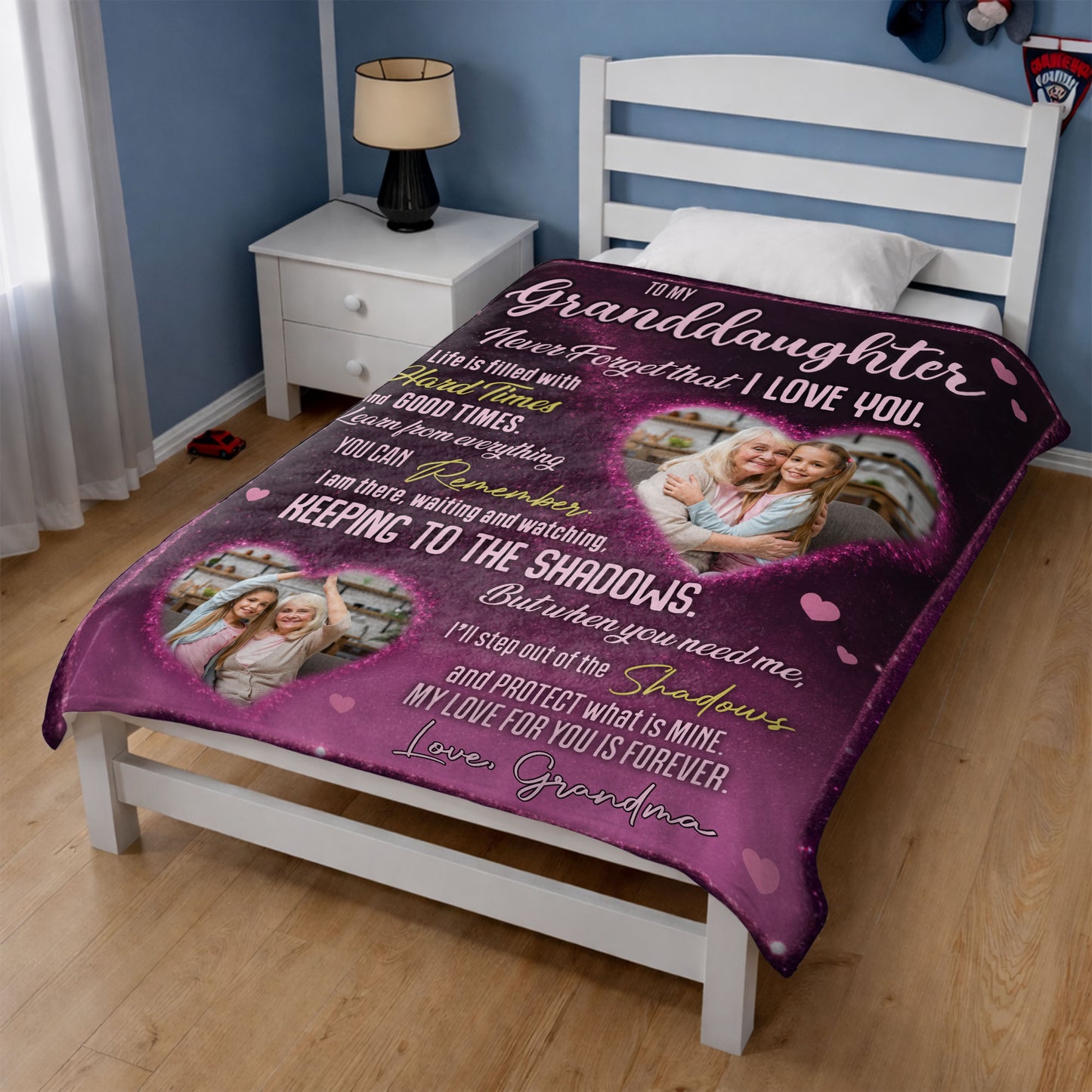 To My Granddaughter, Never Forget That I Love You, Hearts