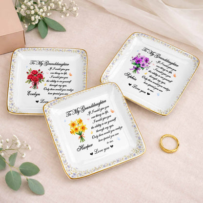 To My Granddaughter If I Could Give You One Thing Purple Flowers