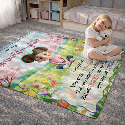 To My Granddaughter, Always Remember You Are Loved, Flowers And Trees