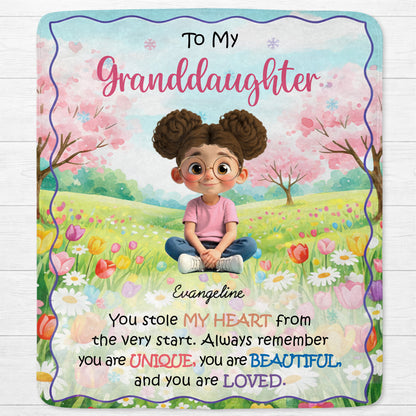 To My Granddaughter, Always Remember You Are Loved, Flowers And Trees