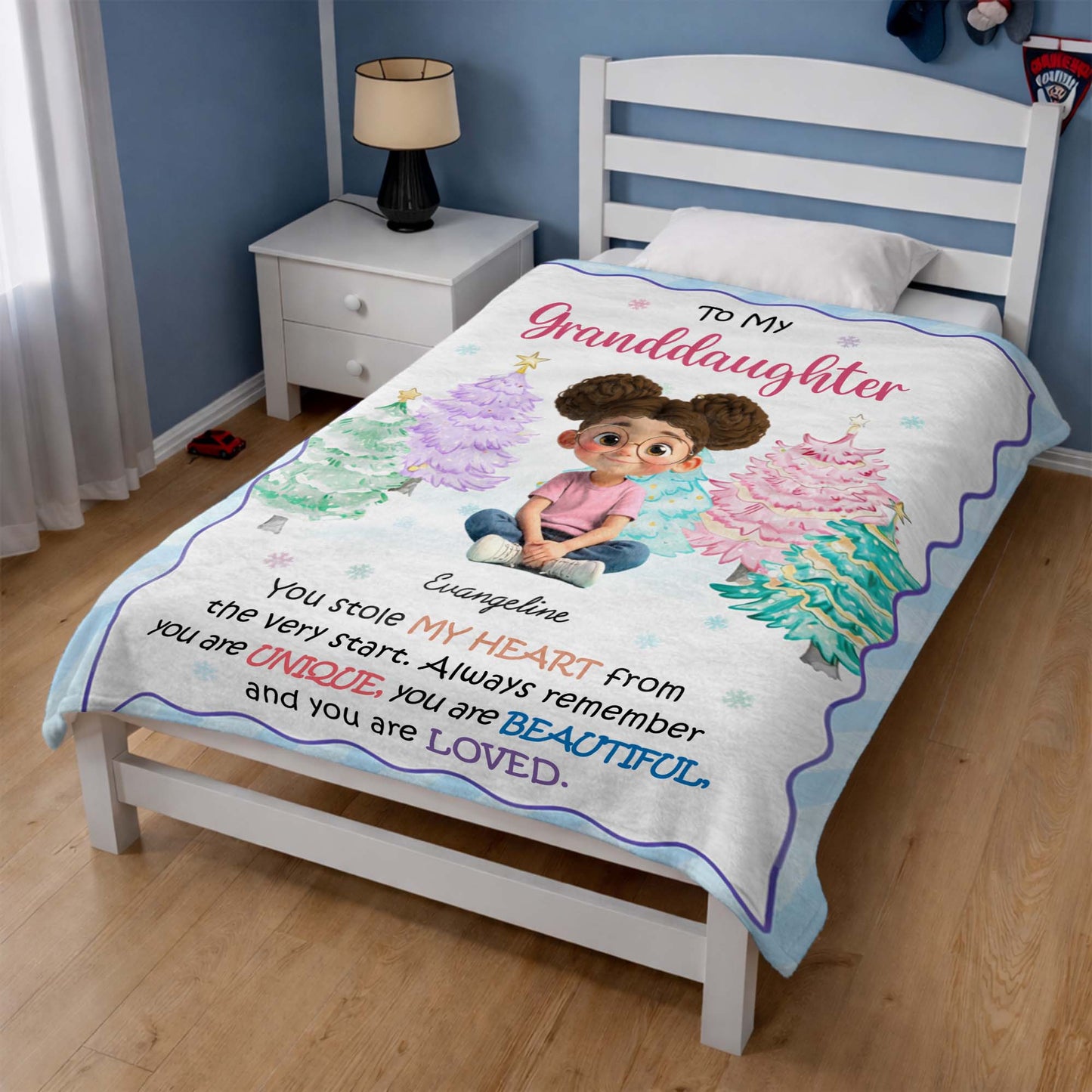 To My Granddaughter, Always Remember You Are Loved, Flowers And Trees