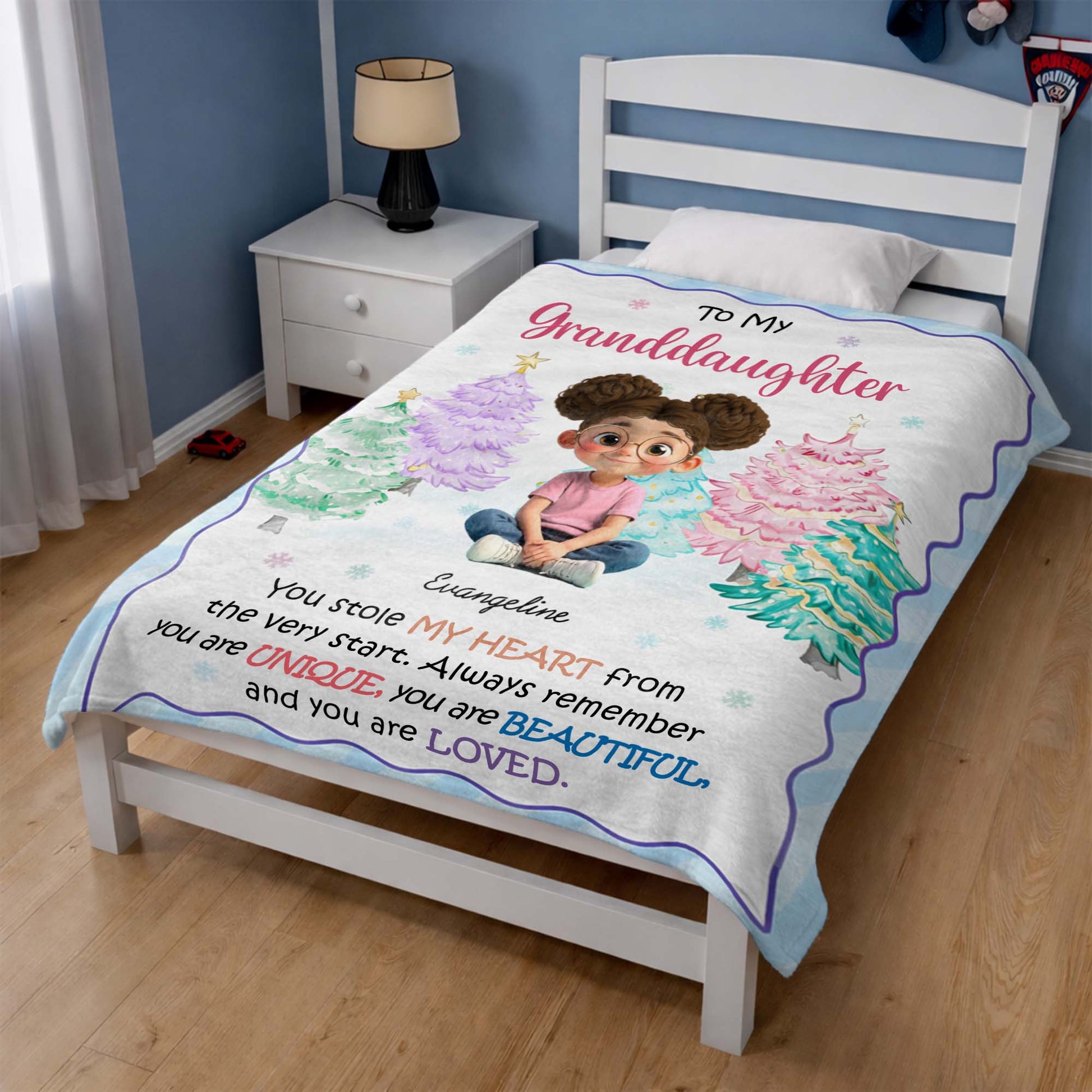 To My Granddaughter, Always Remember You Are Loved, Flowers And Trees